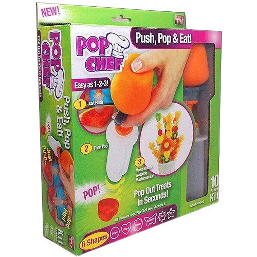 Troende par Frustration Pop Chef Fruit Cutter - Push, Pop & Eat! - Bansal Food Decor Plaza