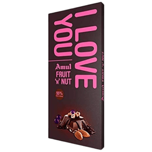 Amul Fruit N Nut Chocolate Bar- I Love You 150 g