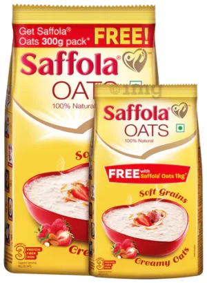 Saffola Oats Soft Grains - Creamy Oats - 1kg