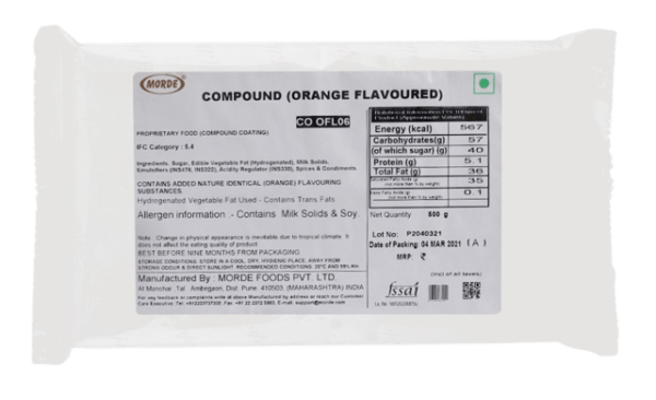 Morde Orange Flavoured Compound Bar-500gm