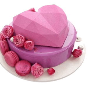 Silicone Cake Mould - Diamond Heart Shape