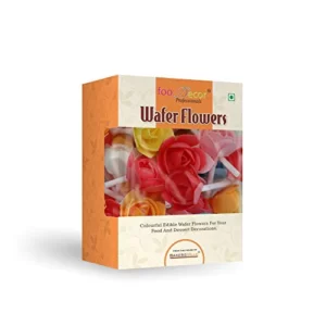 Bakersville Foodecor Professionals Wafer Flowers (Rose with Stick)- 25pcs -BV 2802