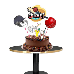 Signative Cake Decor Cricket Fan Club Tag Cake Topper - DT 2146