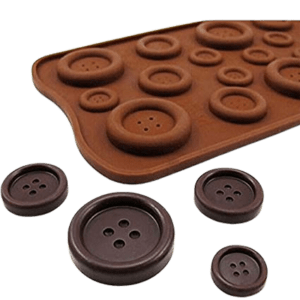 Silicone Chocolate Mould - Button Shape