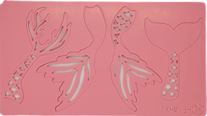 DIY Stamp Acrylic Mermaid Tail Shape Cake Decorating - TXHM134