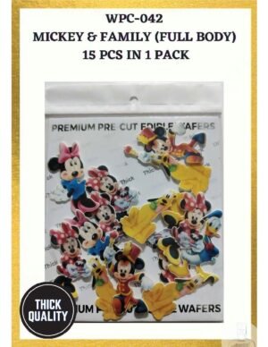 Edible Wafer Paper Cake Topper - Micky Family - Tastycrafts Premium Pre-Cut
