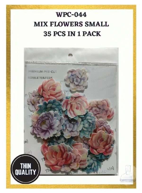 Edible Wafer Paper Cake Topper - Flowers - Tastycrafts Premium Pre-Cut