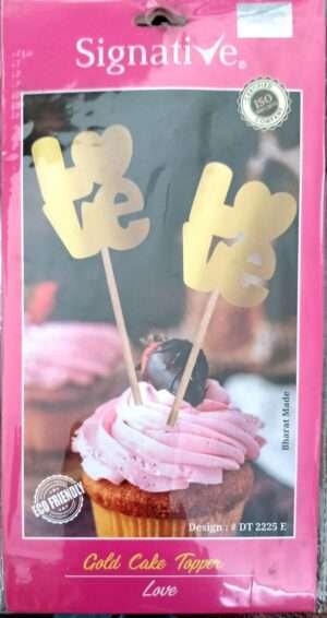 Signative Cake Topper Love - 5 Pcs (DT 2225 E)