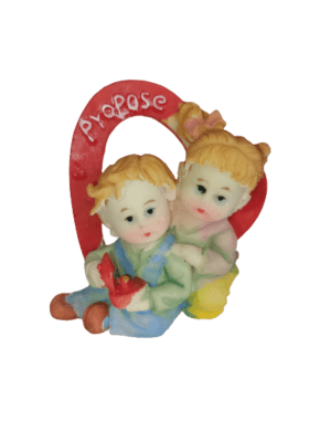 Decor Equip Baby Boy & Girl Propose Toy Cake Topper Miniatures