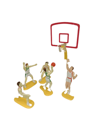 Decor Equip Basket Ball Team Toy Cake Topper Miniatures
