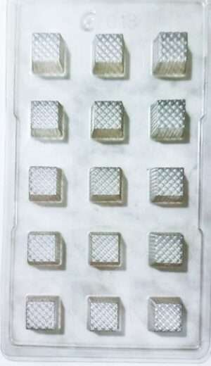 Plastic Chocolate Mould - Square Shape - 018