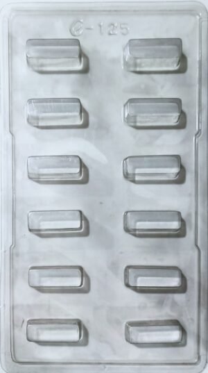 Plastic Chocolate Mould - Rectangle Shape - 125