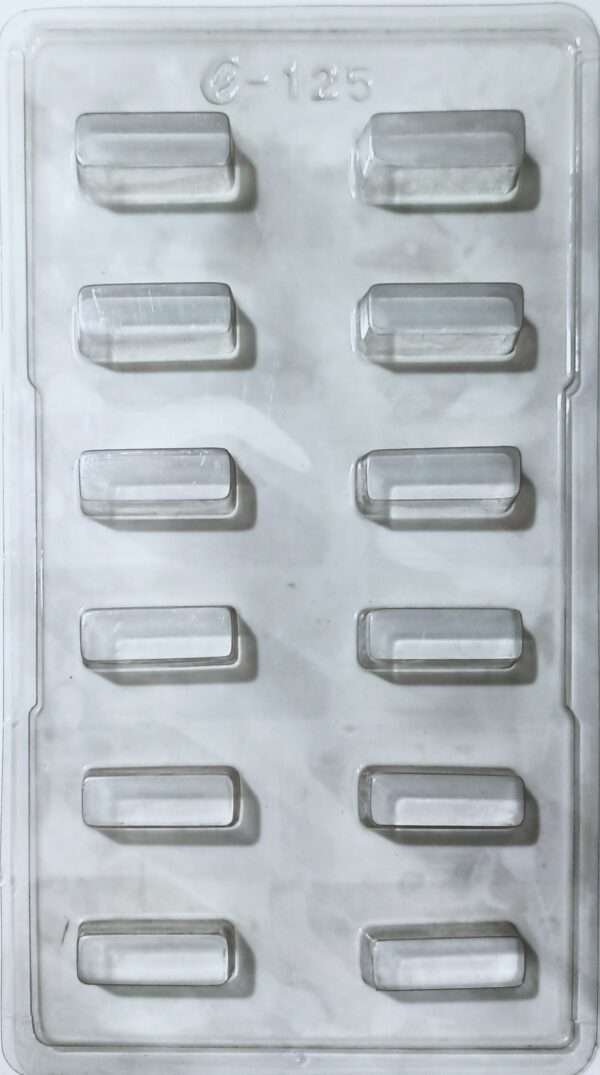 Plastic Chocolate Mould - Rectangle Shape - 125