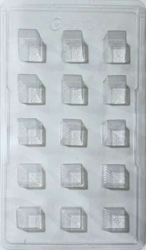 Plastic Chocolate Mould - Square Shape - 010