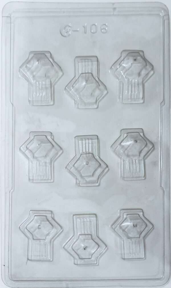 Plastic Chocolate Mould - Lentern Shape - 106