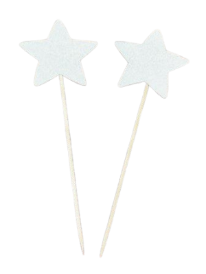 Signative Cup Cake Topper Glitter - Star Design (DT 2168 A)