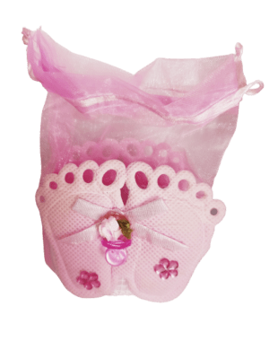 Basket for Chocolate/Gift Packing – Pink Fabric Baby leg Candy Box Bucket