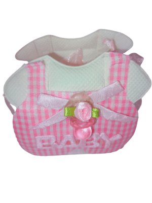 Basket for Chocolate/Gift Packing – Pink Fabric Baby Candy Box