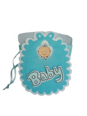 Basket for Chocolate/Gift Packing – Blue Fabric Baby Candy Bucket