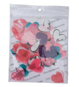 Premium Pre-Cut Edible Wafer Paper Cake Topper – Heart – Tastycrafts