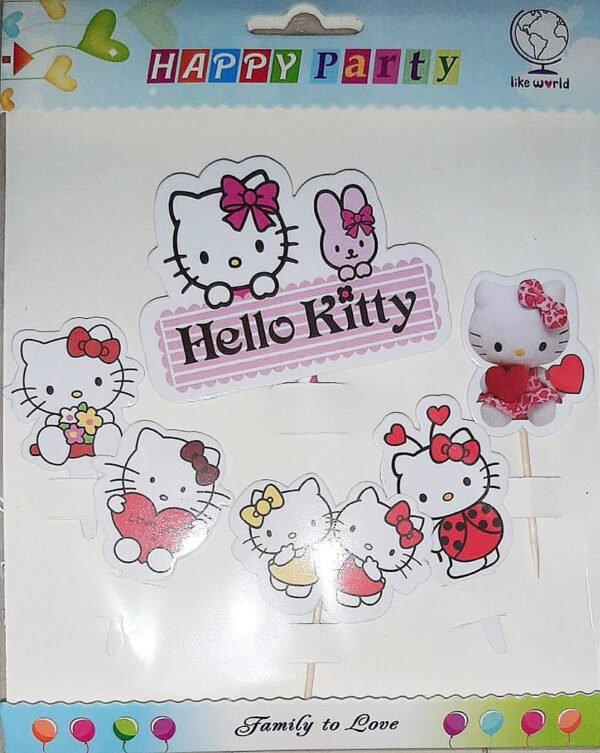 Decor Equip ‘Hello Kitty Tag’ Cake Topper