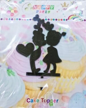 Decor Equip 'Boy & Girl Baby Kiss Tag’ Cake Topper