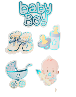 Decor Equip Baby Cake Tag Cake Topper