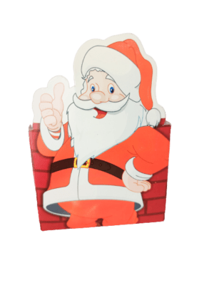 Decor Equip Gift Box | Chocolate Box | Cookies Box - Santa Claus Square Shape