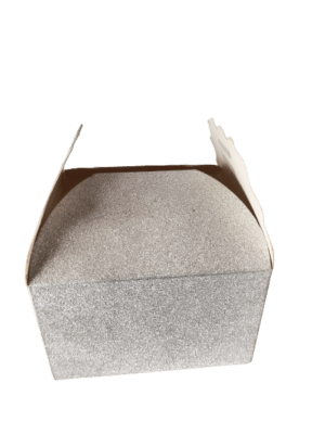 Decor Equip Gift Box | Chocolate Box | Cookies Box - Small Silver Rectangle Shape Box