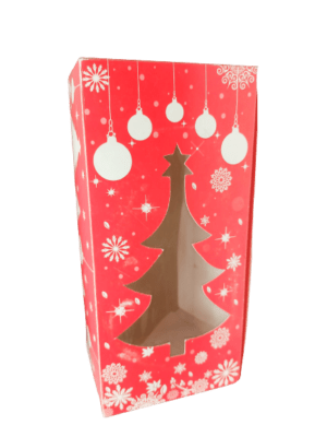 Decor Equip Gift Box | Chocolate Box | Cookies Box | – Big Red Christmas Tree Rectangle Shape Box