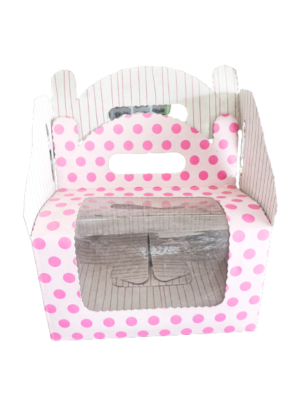 Decor Equip Gift Box / Cup Cake Box / Pastry Box – Big Pink Hand Bag Shape Box