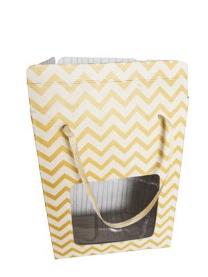 Decor Equip Gift Box | Chocolate Box | Cookies Box | – Medium Yellow Hand Bag Shape Box