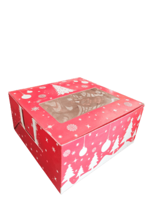 Decor Equip Gift Box | Chocolate Box | Cookies Box | Cake Box – Big Red Christmas Square Shape Box