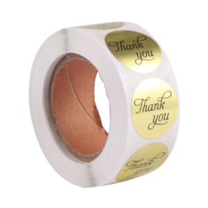 Stickers Roll - Thank You Label - Multicolour - CDH03