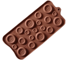Silicone Chocolate Mould - Button Shape