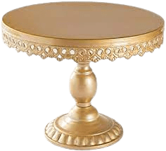 Baroque Metal Golden Cake Stand