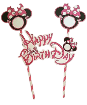 Decor Equip Happy Birthday 2 Stick Tag Cake Topper