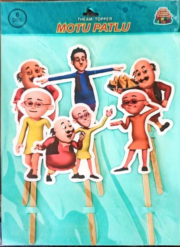 Decor Equip ‘Motu Patlu Tag’ Cake Topper