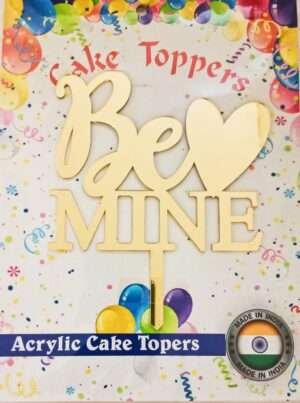 Decor Equip ‘Be Mine Golden Tag’ Cake Topper