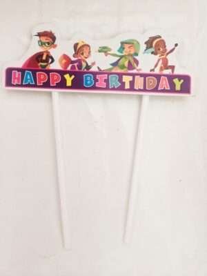 Decor Equip ‘Happy Birthday 2 Stick’ Cake Topper