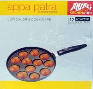 Anjali kitchenware Appa Patra Kitchen Pan - Low Calorie Cookware – 12 Cup