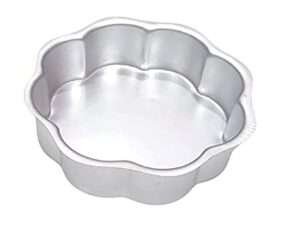 Decor Equip Aluminum Silver Small Flower Shape Cake Mould - 9*9/Inch