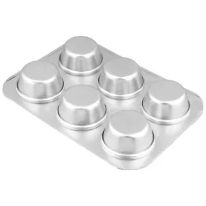 Decor Equip Aluminium Muffin Tray - 6 IN 1 Slot