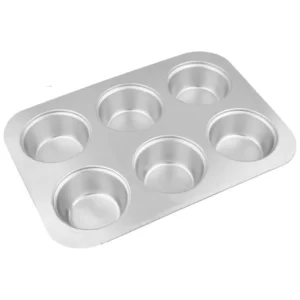 Decor Equip Aluminium Muffin Tray - 6 IN 1 Slot