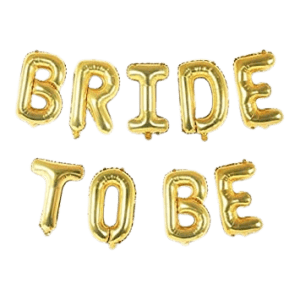 Decor Equip Golden 'Bride To Be' Foil Balloon