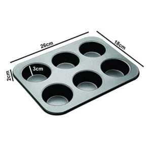 Decor Equip Non-Stick 6 Slot Muffin Tray