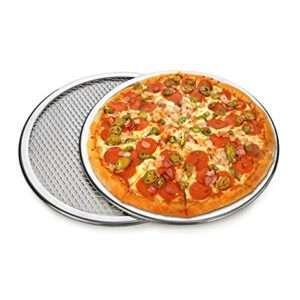 Decor Equip Aluminium Silver Mini Small Pizza Jali Tray - 6/Inch