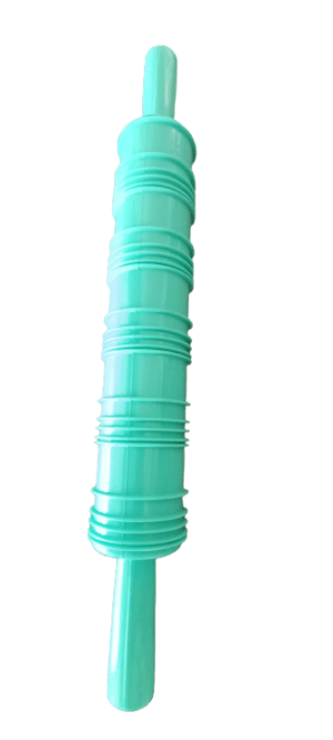 Fondant Green Rolling Pin Circular Textured Pattern