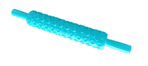 Fondant Blue Rolling Pin Textured Pattern