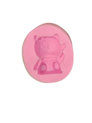 Silicone Fondant Mould Pink Cat Pattern